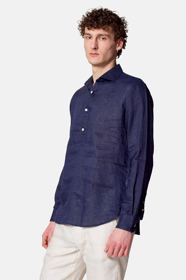 Hemd (lange mouwen) Blauw - Le Fabuleux Marcel de Bruxelles