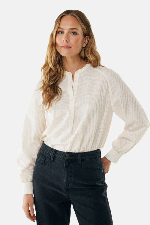 Chemise à manches longues - écru