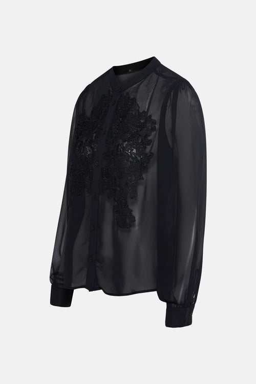 Hemd met lange mouwen - zwart