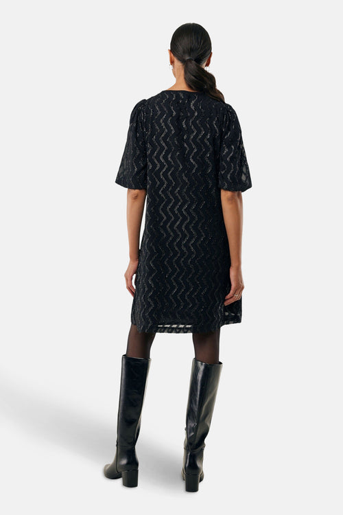 Kleedje met korte mouwen - zwart