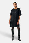 Kleedje met korte mouwen - zwart