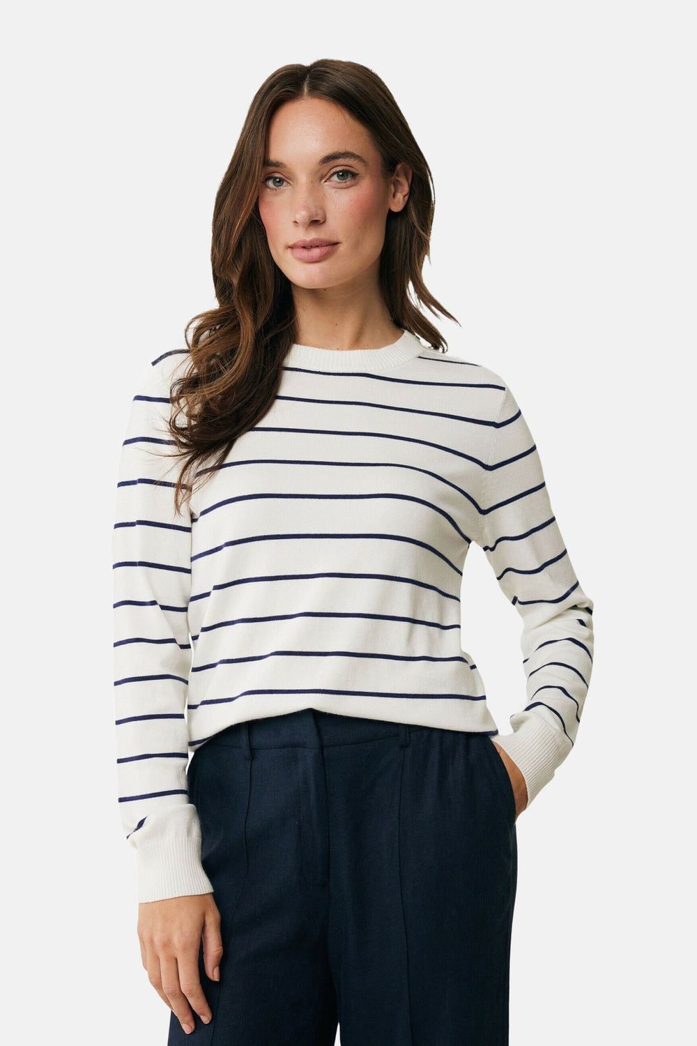 Pull col rond Écru - MEXX