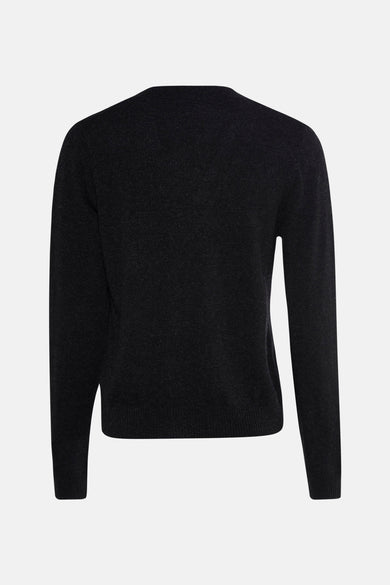 Zwarte cardigan van MEXX, in fijne brei, met een klassieke pasvorm en lange mouwen.