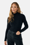 Pull met rolkraag - zwart