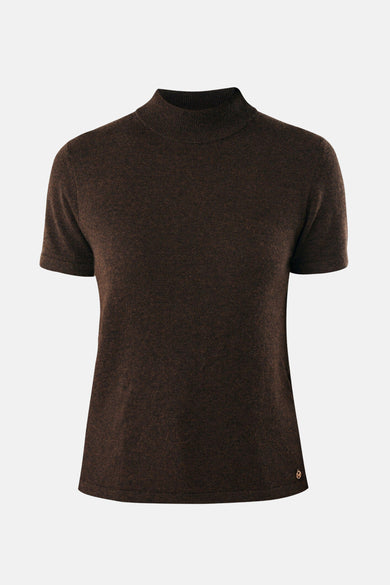 Pull met ronde hals - bruin