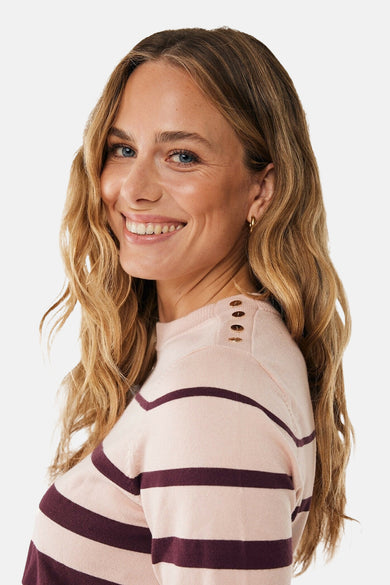 Pull met ronde hals - multicolor