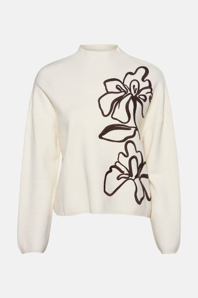 Pull met rolkraag - ecru