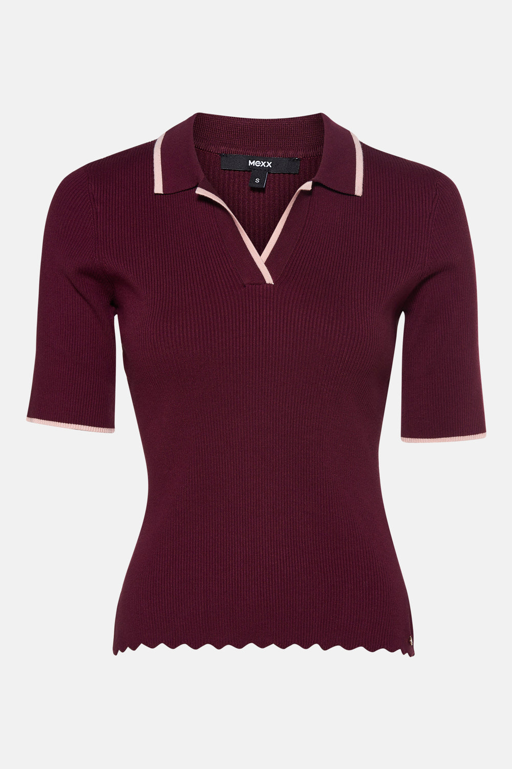Pull met V-hals - Bordeaux