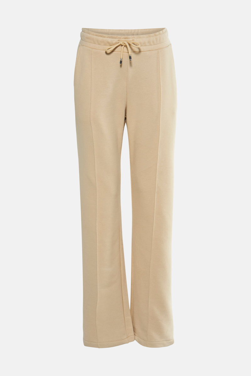 Jogging beige de MEXX, avec cordon de serrage à la taille et détails de couture verticaux.
