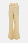 Pantalon jaune ample by MEXX, avec une taille à cordon et une texture lin.