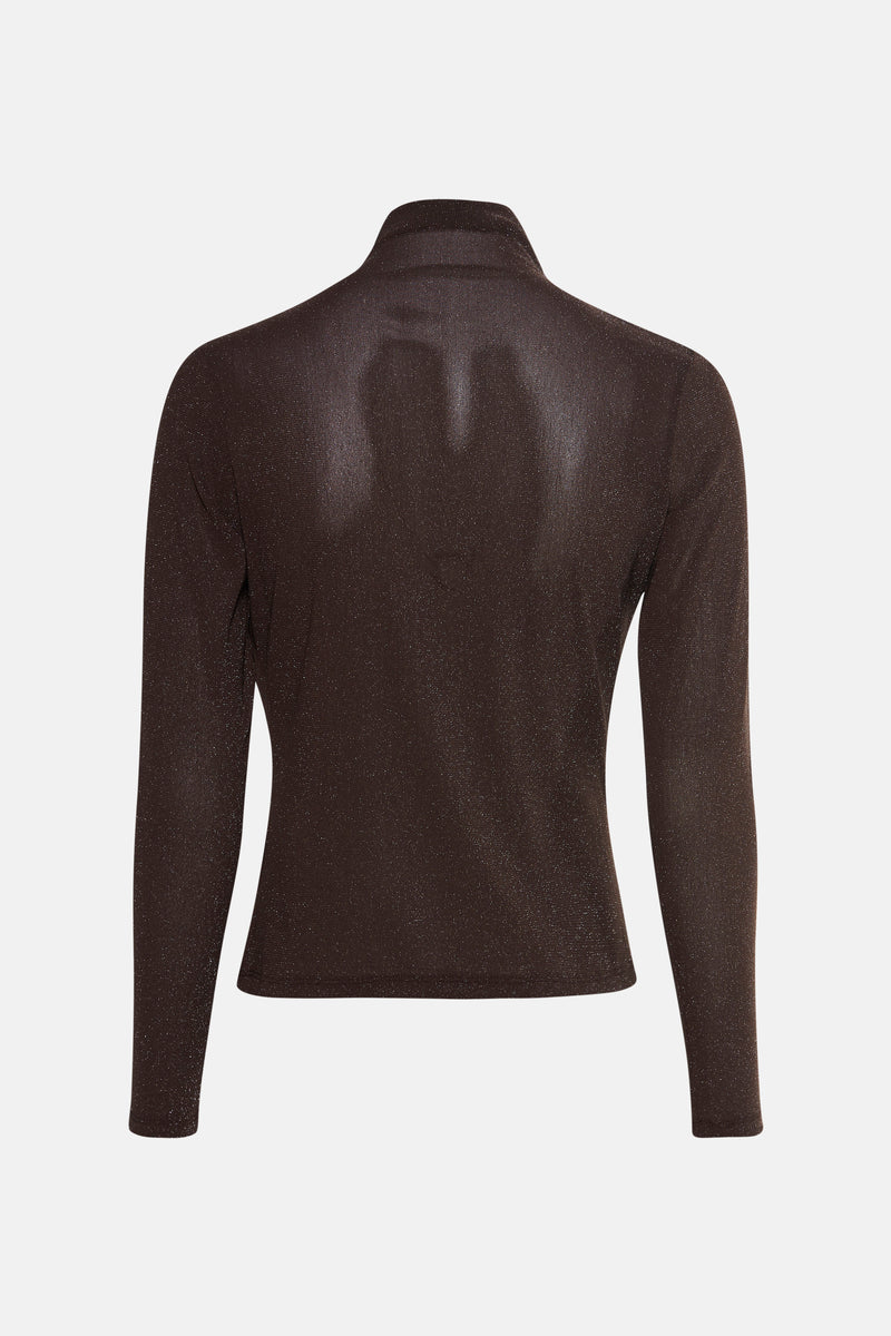 T-shirt met lange mouwen - bruin