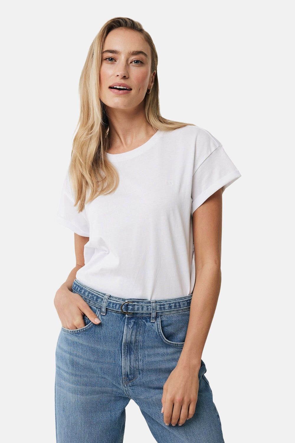 Top uni manches courtes Blanc - MEXX