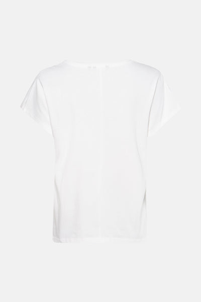 Wit T-shirt met korte mouwen van MEXX, rechte pasvorm, achterkant op effen achtergrond.