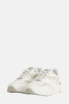 Witte MEXX sneakers met mesh inzetstukken en dikke zool.