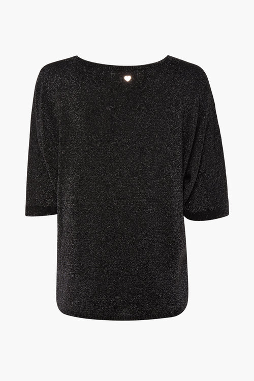 Pull col V Noir - AMELIE ET AMELIE