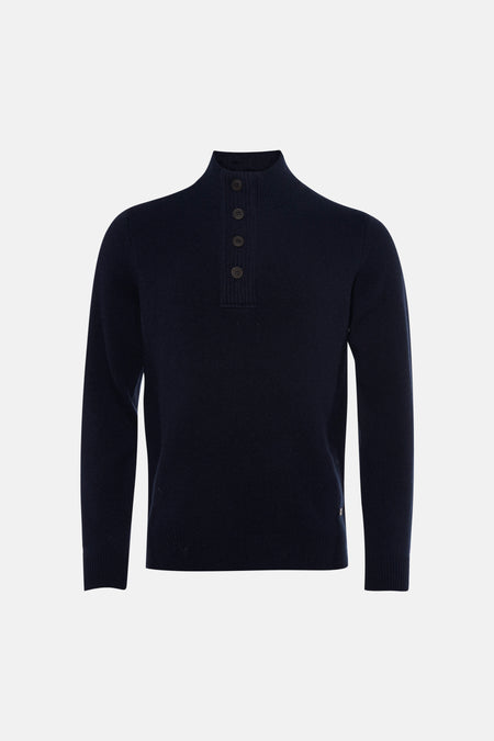 Pull à col roulant - bleu
