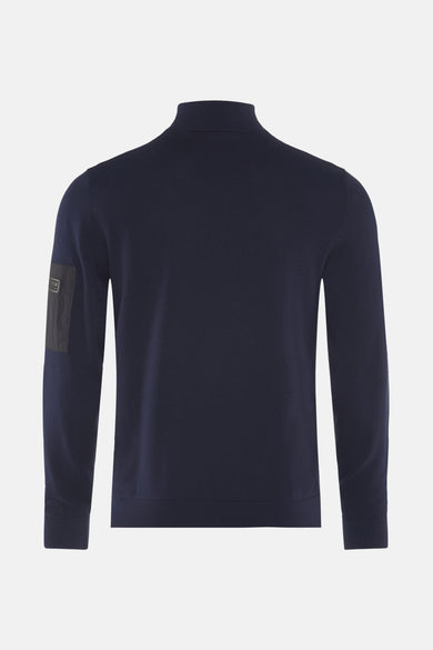 Pull col roulé Bleu - BARBOUR