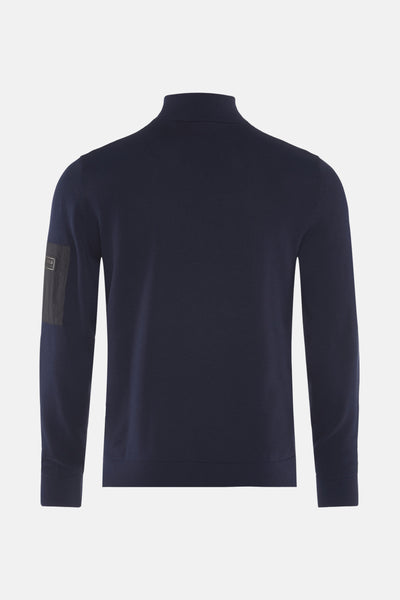 Pull col roulé Bleu - BARBOUR