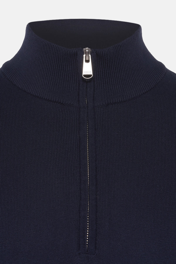 Pull col roulé Bleu - BARBOUR