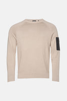 Pull met ronde hals - beige