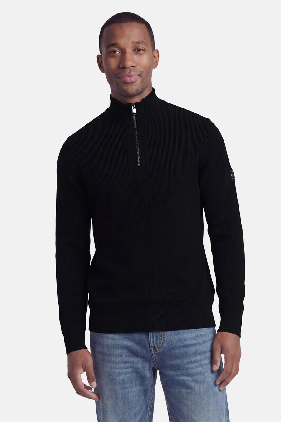 Pull met rolkraag - zwart