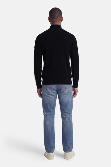 Pull met rolkraag - zwart