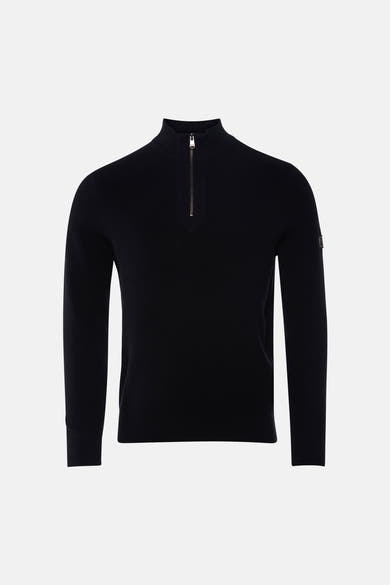 Pull met rolkraag - zwart