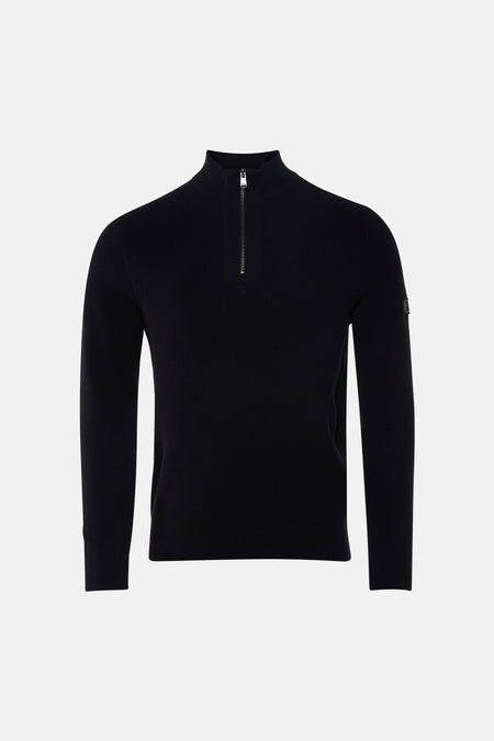 Pull col roulé noir - BARBOUR
