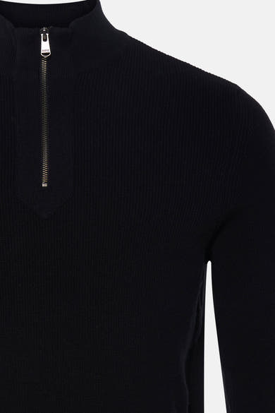 Pull met rolkraag - zwart