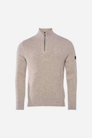 Pull à col roulant - beige