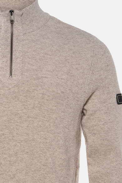 Pull à col roulant - beige