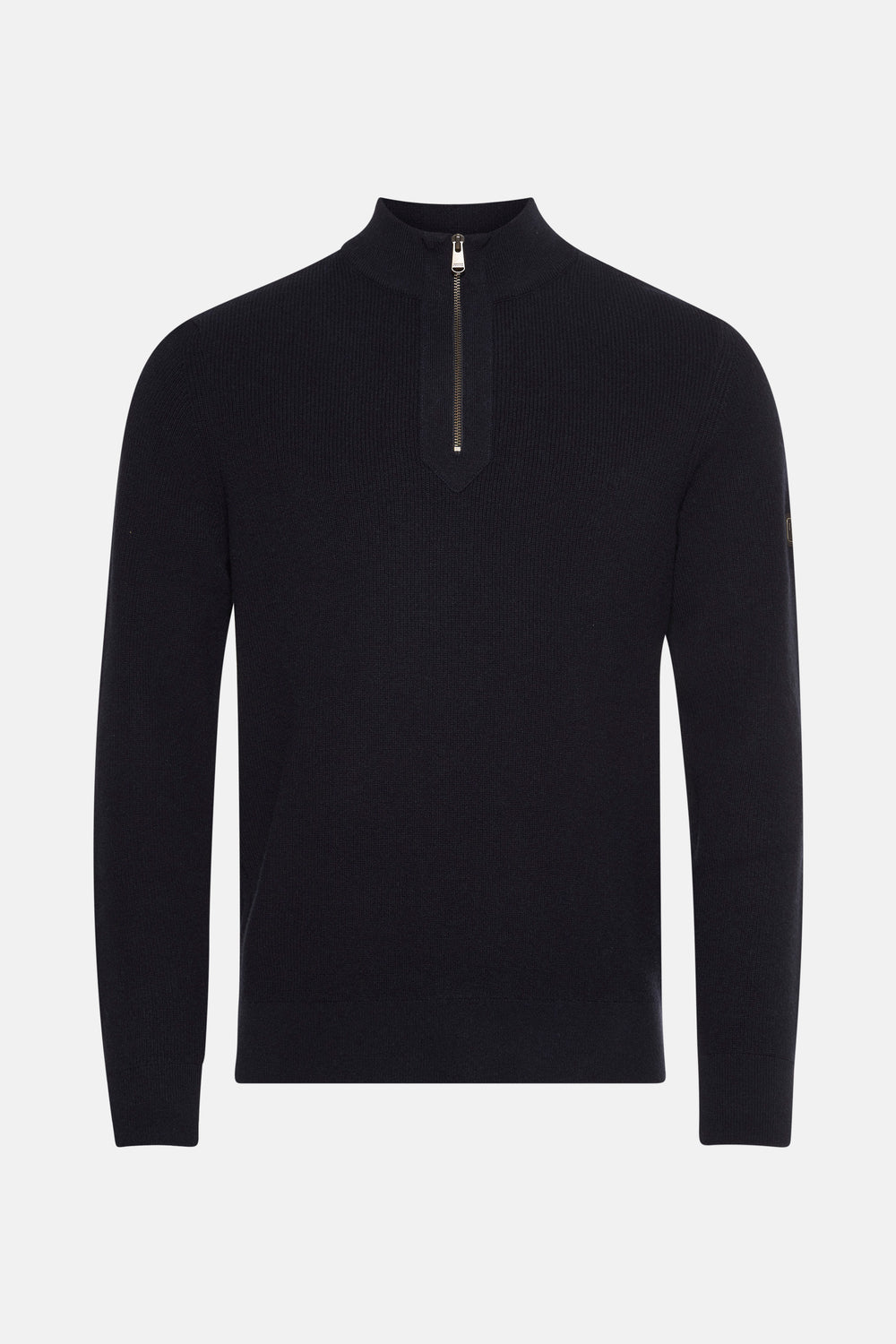 Pull met rolkraag - blauw