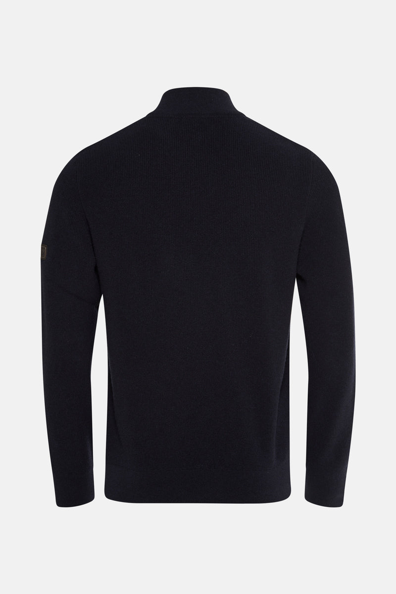 Pull met rolkraag - blauw