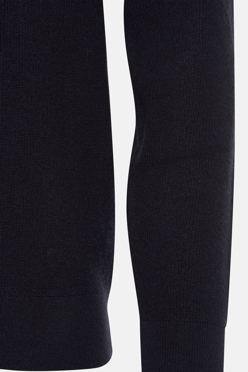 Pull met rolkraag - blauw