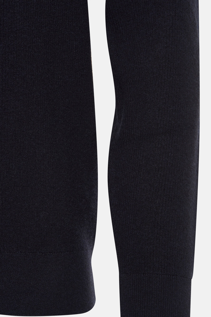 Pull met rolkraag - blauw