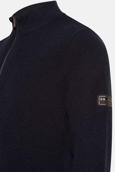 Pull met rolkraag - blauw