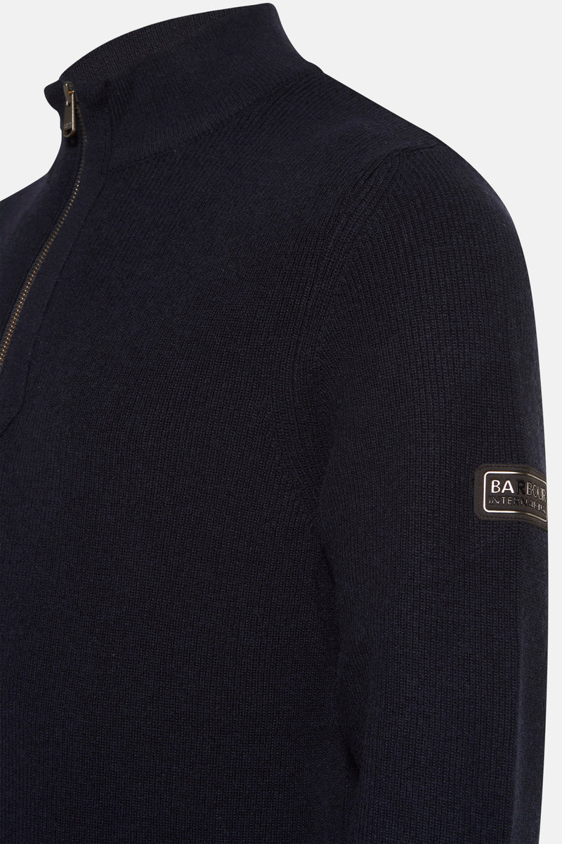 Pull met rolkraag - blauw