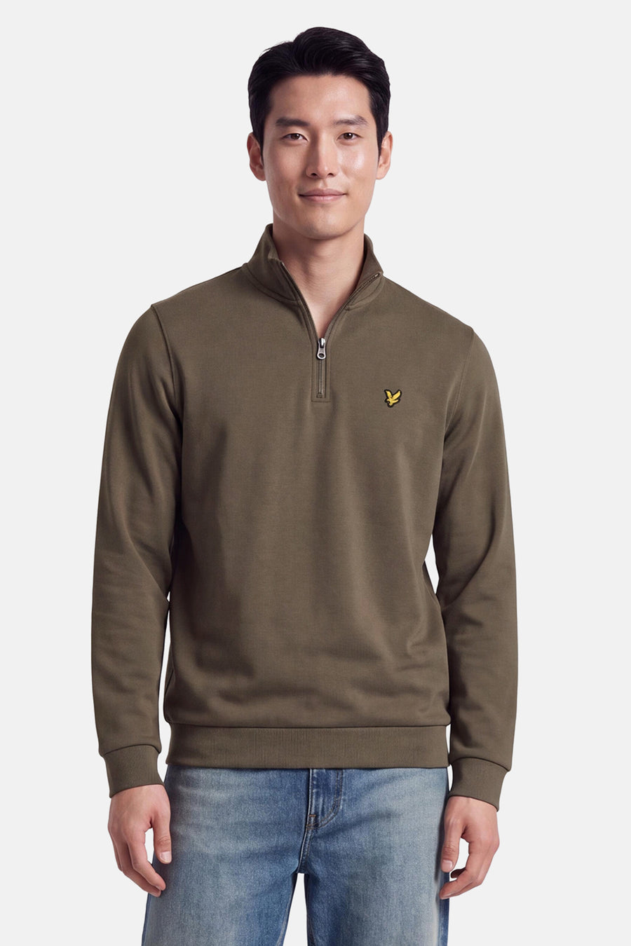 Sweater met rolkraag - khaki