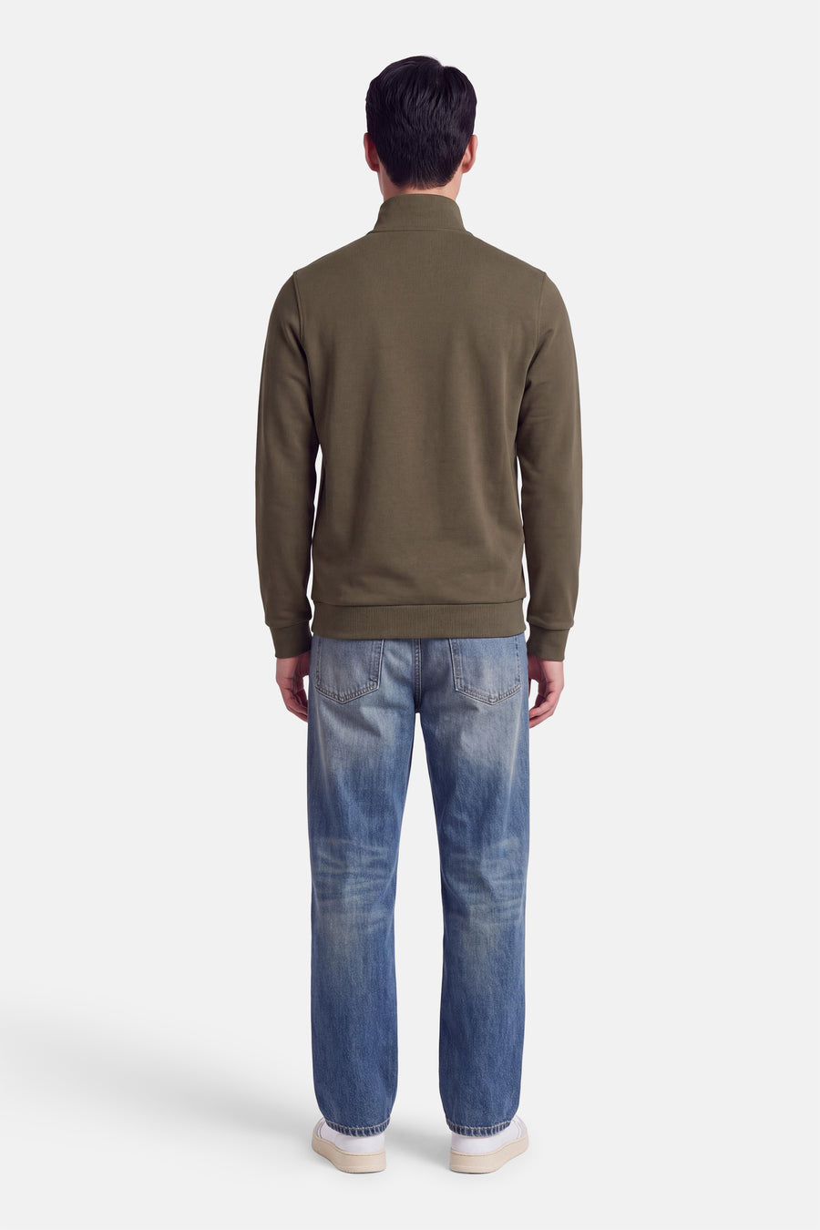 Sweater met rolkraag - khaki