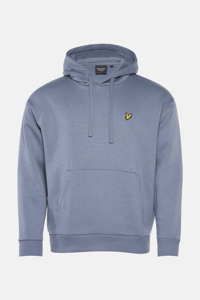 Sweat à capuche bleu par LYLE & SCOTT avec cordon de serrage et poche kangourou.