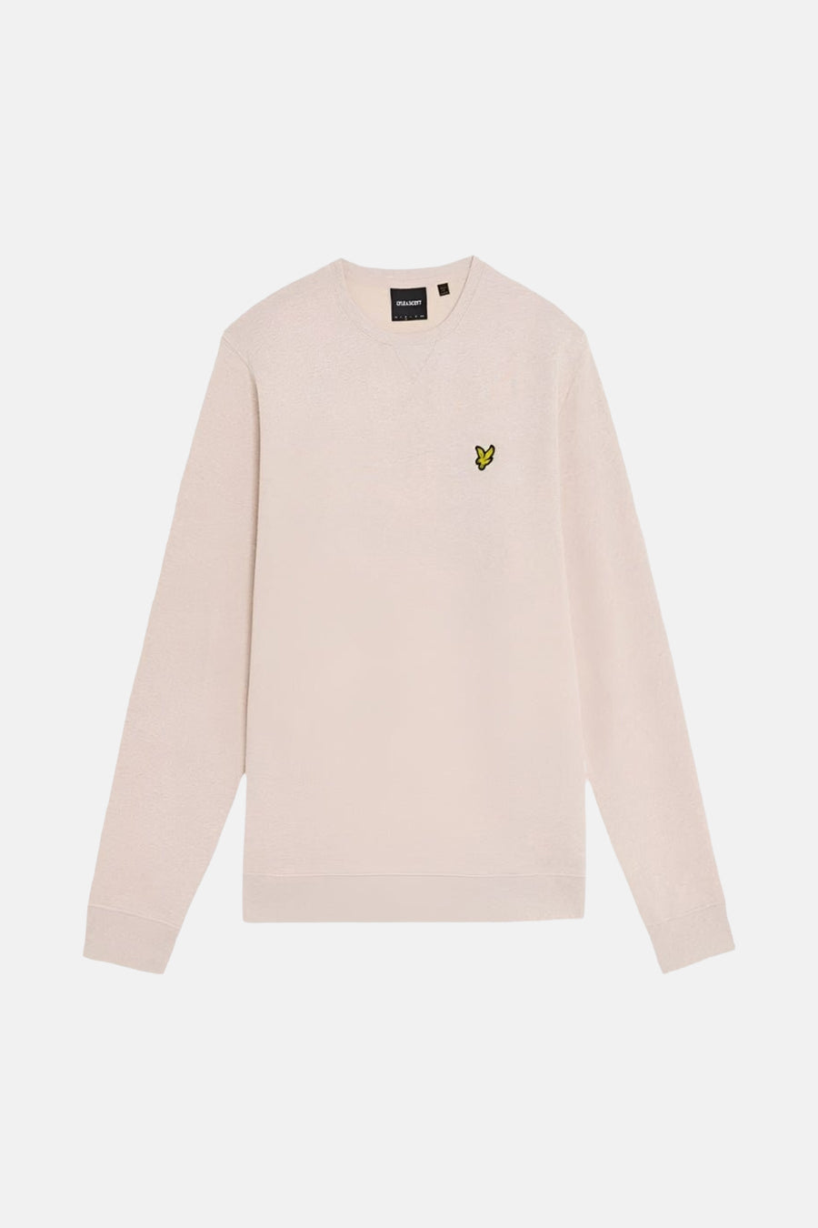 Sweat-shirt beige de Lyle & Scott, avec le logo brodé sur la poitrine.