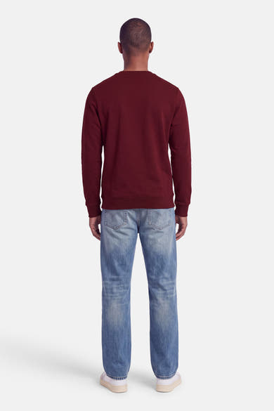 Sweater O-hals - Bordeaux