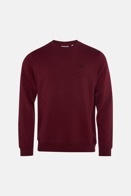 Sweat col O - Bordeaux