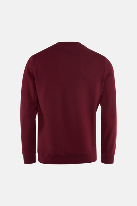 Sweat col O - Bordeaux