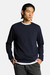 Sweat col O - bleu
