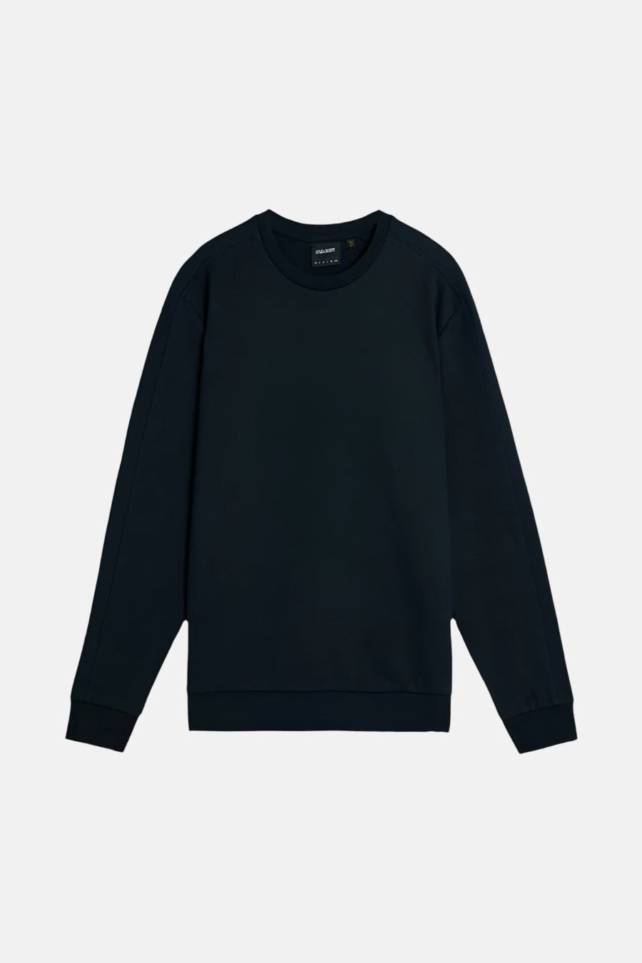 Sweat-shirt col montant bleu de LYLE & SCOTT, couleur unie.