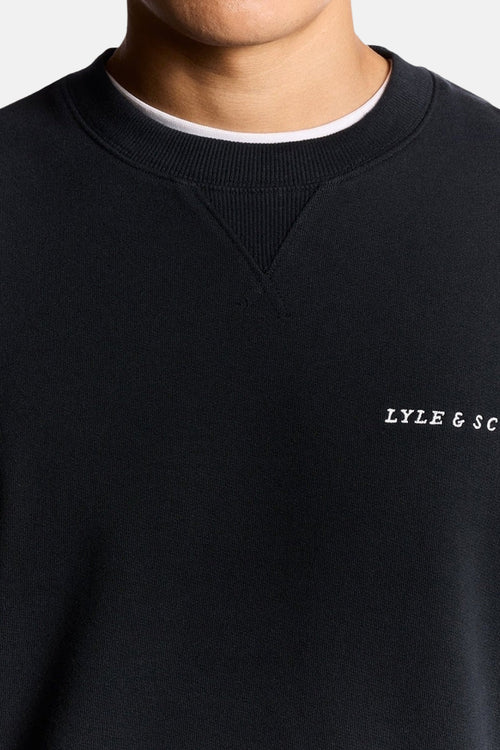 Sweat col rond bleu - LYLE & SCOTT
