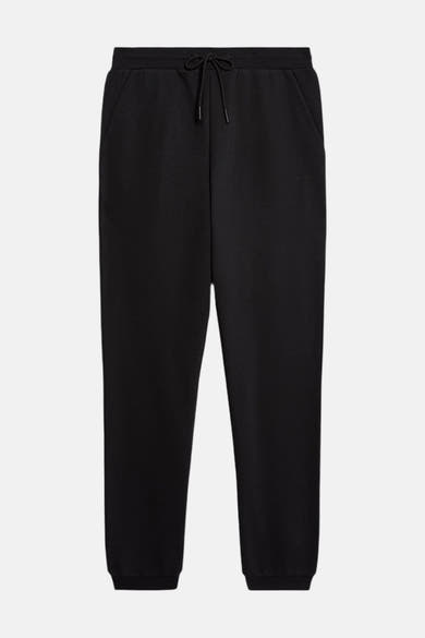 Zwarte joggingbroek van LYLE & SCOTT met taillekoord en elastische boorden.