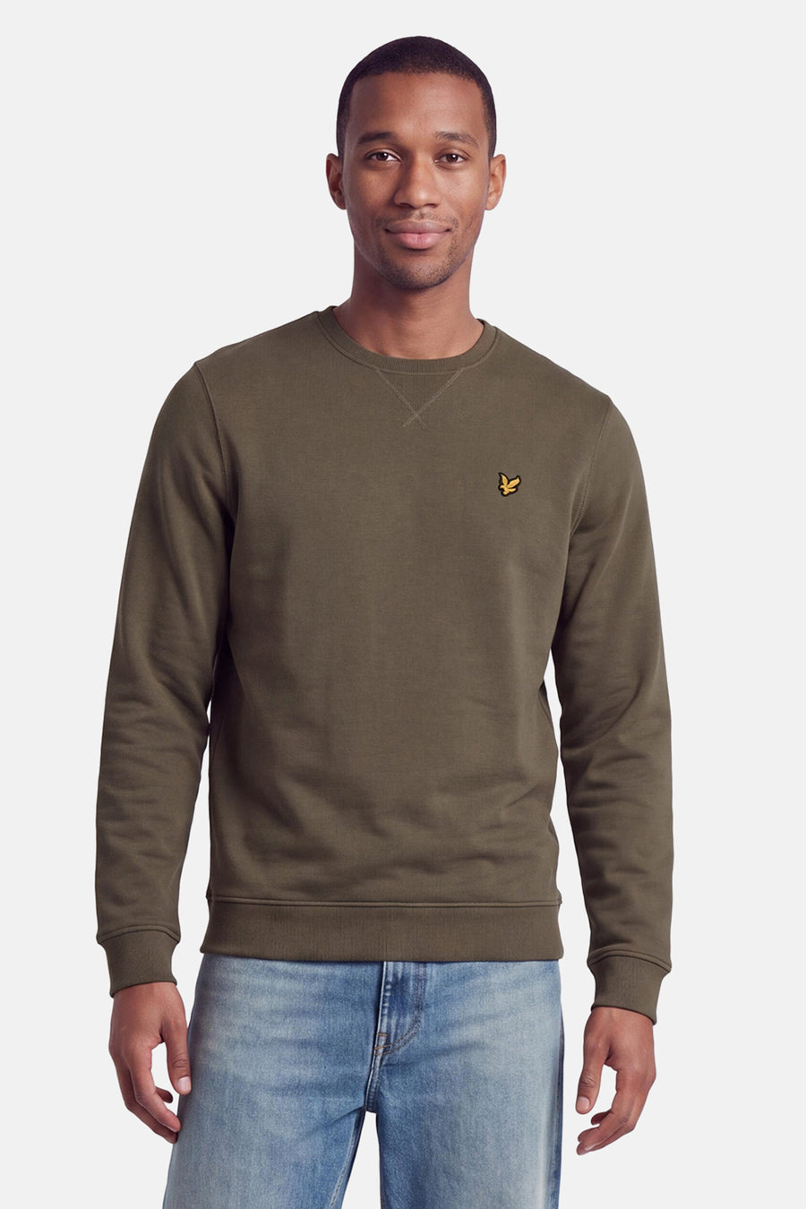 Sweater O-hals - khaki