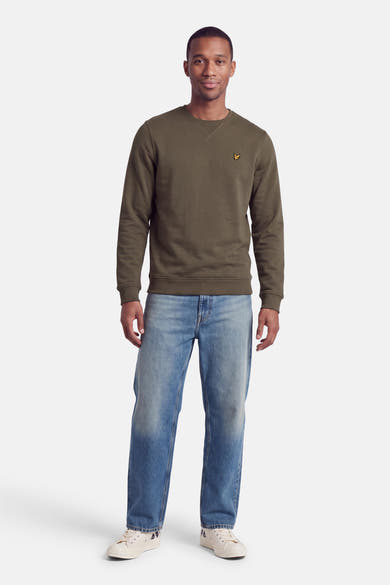 Sweater O-hals - khaki